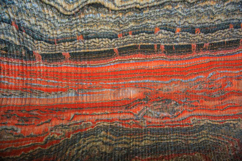 Срез горной породы в калийной шахте, Уралкалий